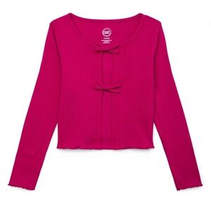 WONDER NATION Girls Cami Cardigan Set Size XL 14-16 Girls Pink Ribbed New